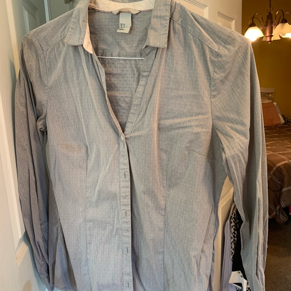 Blue dress shirt from H&M size is US 14